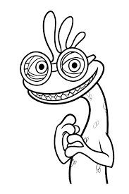 Monsters inc color page disney coloring pages color plate. Monster Inc Coloring Pages Mike Sally And Other Monsters