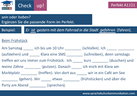 Konjugation verben im singular, personalpronomen add to my workbooks (52) download file pdf embed in my website or blog add to google classroom Ubungen Perfekt Mit Sein Und Haben Deutsch Lernen Und Unterrichten