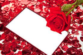 Red Roses And Hearts Transparent Png Photo Frame Cards Flower Wallpaper Red Roses