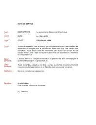 Notes de service, établies par le directeur de l'établissement. Exemple Lettre Information Les Lettres Types