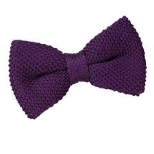 Knit to be tied hat. Cadbury Purple Knit Knitted Pre Tied Bow Tie Well Dapper
