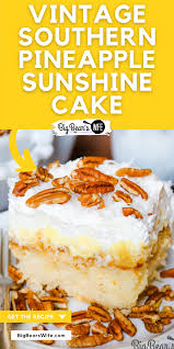 This sounds pretty great and unique. Southern Pineapple Sunshine Cake Big Bear S Wife