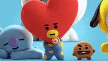 Suga's bt21 character is a cookie by name of shooky 3. Bt21 Bts Gif Bt21 Bts Namjoon Discover Share Gifs