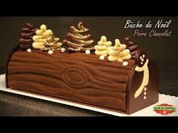 Recette De Buche De Noel Poire Chocolat Assados Para O Natal Receitas De Tortas Sabores De Bolo