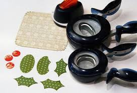 Some paper punches can cut through multiple papers in one punch. Making Holly With Oval And Circle Punches Punch Art Cards Paper Punch Art Punch Cards