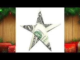 An easy way to make beautiful christmas star decorations. Origami Dollar Bill Star Tutorial John Montroll æŠ˜ã‚Šç´™ æ˜Ÿ ãƒ'ãƒˆãƒ‡ 1 Dollar Money Estrella Billete Yout In 2020 Dollar Origami Dollar Bill Origami Easy Dollar Bill Origami