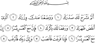 Nama alam nasyrah diambil dari kata alam nasyrah yang terdapat pada ayat pertama, yang bererti: Surah Al Inshirah Peace And Solace For Troubled Hearts Quranic Quotes