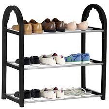 / vasagle schuhregal für 16 paar, aus metall, mit ablage, 100 x 92,5 x 30cm, 4 etagen, schwarz. Schwarz Schuhregale Und Weitere Regale Gunstig Online Kaufen Bei Mobel Garten