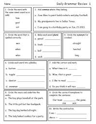 Daily Grammar Review Grammar Review 2nd Grade Grammar 2nd Grade Writing