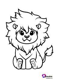 Lions are one of the most iconic animals on earth. Cute Lion King Coloring Page Animal Free Coloring Pages For Kids Free Printable Coloring Pages Connec In 2021 Lion Coloring Pages Animal Coloring Pages Coloring Pages