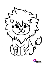 The lion coloring pages allow the kids to explore their creative potential besides being a source of inspiration and imagination. Cute Lion King Coloring Page Animal Free Coloring Pages For Kids Free Printable Coloring Pages Connec In 2021 Lion Coloring Pages Animal Coloring Pages Coloring Pages
