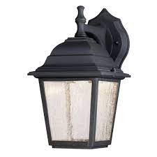 Open and charming like a southern home. Westinghouse 1 Light Black Outdoor Integrated Led Wall Lantern Sconce 6400100 The Home Depot