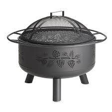 Check spelling or type a new query. Pine Cone Wood Burning Fire Pit Black 30x23 5 Overstock 32971947