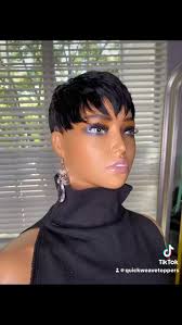 JAYA Quick Weave "Topper" Pixie Large Coverage Black #1 for Women with  Short Hair, Thinning Crown, Hair loss (Alopecia) -Blends in with your Hair,  made with 100% Human Hair, Adhesive (bonding glue)