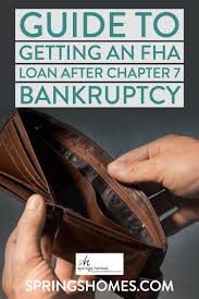 This typically takes place 30 to 45 days after you file for bankruptcy. Guide To Getting An Fha Loan After Chapter 7 Bankruptcy
