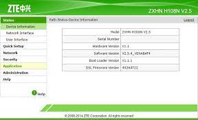 Find the default login, username, password, and ip address for your zte all models router. Zte Zxhn H108n Login Default Admin Router Page Wisair