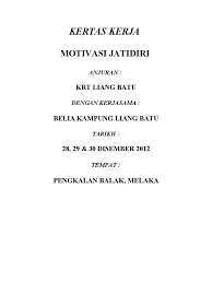 Bonda nor @ majis pelancaran buku siri muhasabah bercakap dengan cermin. 14164157 Kertas Kerja Motivasi Jati Diri