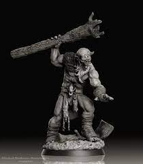 Making For Order Hq 3d Printed Not Painted Not Primered This Is Hill Giant Miniature 3d Model By Sword Art Online Figures Dungeons And Dragons Miniatures