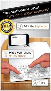 Paper Keyboard Fast Typing And Playing With An Alternative Printed Projector Keypad On App Store Iphone Apps Smartphone Photography App