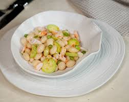 Salade De Cocos De Paimpol A La Courgette Crue Marinee Crevettes Et Ciboule Et Si C Etait Bon Coco De Paimpol Recettes De Cuisine Courgette Crue