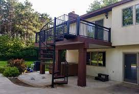 Check spelling or type a new query. How Much Does An Outdoor Spiral Staircase Cost Minnesota Deck Builders Maintenance Free Deck And Decking Material