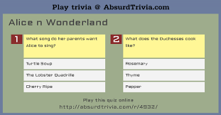 In east of eden by john steinbeck, which fictional character does kate identify with? Trivia Quiz Alice N Wonderland