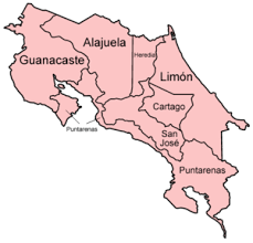 Provinces Of Costa Rica Wikipedia