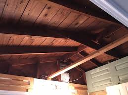 Where moisture is a known problem, vapor barriers are integrated into wall, ceiling, and floor construction to combat the effects. Exposed Garage Ceiling Insulation Novocom Top