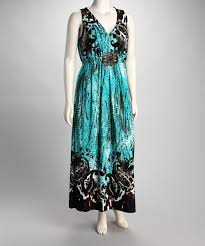 Turquoise Brown Plus Size Maxi Dress Zulily Plus Size Maxi Dresses Brown Maxi Dresses Style Maxi Dress