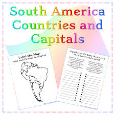Physical map of south america. South America Countries And Capitals Beyond Mommying