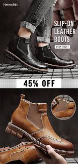 Bottes Chelsea Newchic Com En 2020 Chaussures Pour Hommes Chaussures Habillees Bottes Chelsea