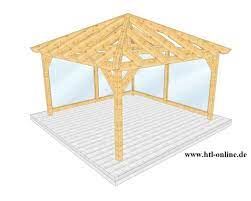 Ein gartenpavillon kann eine struktur aus holz, metall, stahl, stoff oder ein. Uberdachung Aus Holz Htl Holztechnik Holz Arbeit Mit Holz Uberdachung Aus Holz Pavillon Selber Bauen Gartenpavillon Holz Uberdachung Holz