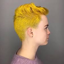 Black And Yellow Hair Male Pin By Arctic Fox Hair Color On Yellow Hair Yellow Hair Hair Color Dyed Hair