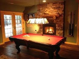 Recreation Room With Pool Table Darts And Home Theater Pool Table House Rental Basement Fireplace