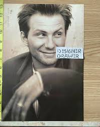 Christian Slater Actor Vintage 1990's Photo Photograph Book Reprint