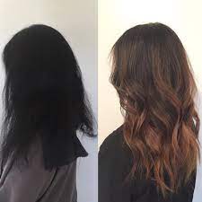 Lasse die schwarze farbe rauswachsen, deine haare werden sich freuen. Haarfarbe Haare Farben In Vorher Nachher Fotos