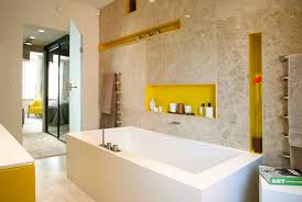 Cheerful allure of yellow and blue! Yellow Bathroom Ideas Decor Curtains And Accessories