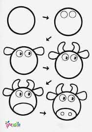 how to draw cow step by step for kids art drawings for kids easy drawings drawing for kids
