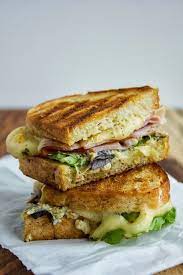 Grilled Ham Cheese And Artichoke Lemon Pesto Sandwich Grilled Ham And Cheese Grilled Ham Pesto Sandwich