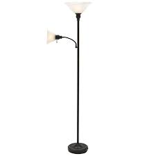 Hampton Bay 71 In Antique Bronze Floor Lamp With 2 Alabaster Glass Shades Hd11750frabzc The Home Depot In 2021 Bronze Floor Lamp Cool Floor Lamps Arched Floor Lamp