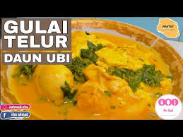 Telur 5 butir tahu 8. Resep Gulai Telur Ceplok Daun Singkong Youtube