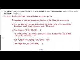 Domain And Range From Word Problems Notes In 2020 Word Problems Words Algebra 1
