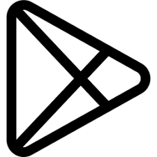Google Play Logo Icon - Download in Line Style