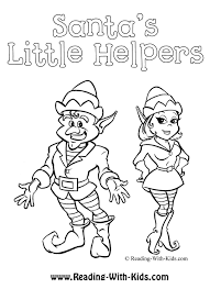 An elfs story coloring pages. Christmas Girl Elf Coloring Pages Novocom Top
