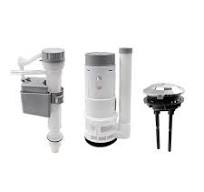 Amazon.com: Kit de cisterna de inodoro de doble descarga y llenado, piezas  de tanque de inodoro con válvula de descarga doble, accesorios de ...