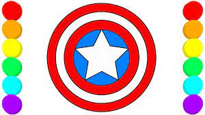 This shield is made of vibranium, a material believed to be stronger than adamantium, a metal that forms wolverine bones and claws. How To Draw Captain America S Shield Coloring Pages For Kids Youtube