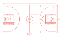 Basketball Court Dimensions & Drawings | Dimensions.com