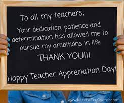 Now that you've gotten to know what teacher appreciation week is all about, shop and browse for a teacher appreciation gift to say. National Teacher Appreciation Day Tuesday Of The First Full Week In May National Day Calendar