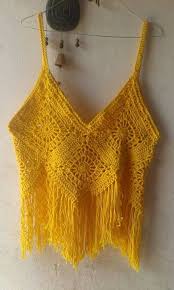 Pin De Lale Em Blusas Cropet De Croche Tops De Croche Tops