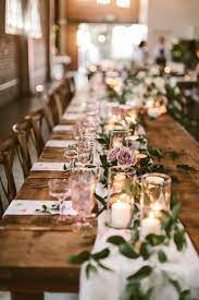 Julia And David S Wedding At Brick San Diego November Wedding Centerpieces Farm Table Wedding Wedding Centerpieces